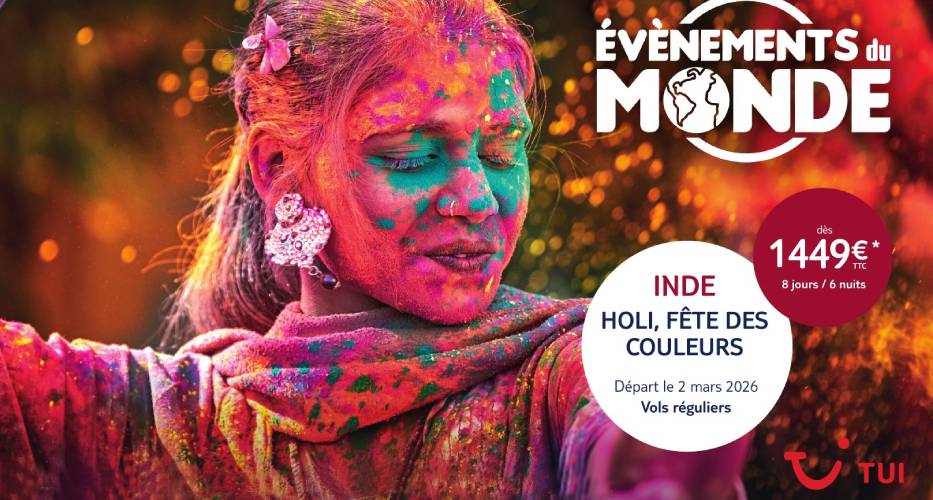 INDE : Holi, fête des couleurs – Départ le 02/03/2026