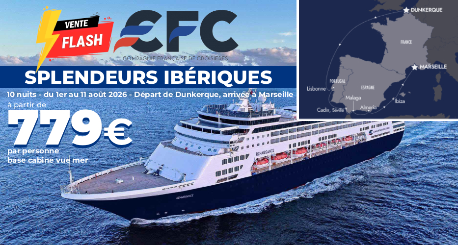 Croisière CFC splendeurs ibériques Apace Loisirs août 2026
