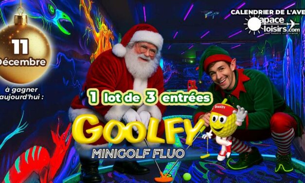 À gagner aujourd’hui 11/12: 1 lot de 3 parties GOOLFY Lomme