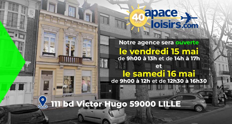 horaires agence apace loisirs ascension 2026