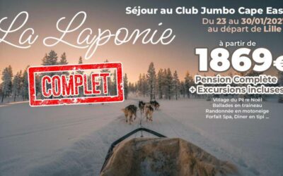 SUÈDE – Séjour en Laponie en janvier 2027