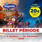 billet periode bagatelle à 20 euros halloween apace loisirs 2026