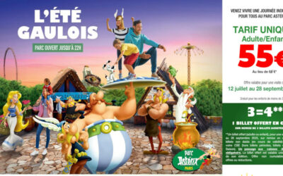 Offre Parc Astérix 3=4* « Billets non datés » soit l’entrée à 41,25€