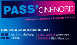 Pass Cinénord, billetterie, tarif préférentiel et tarif réduit Apace loisirs