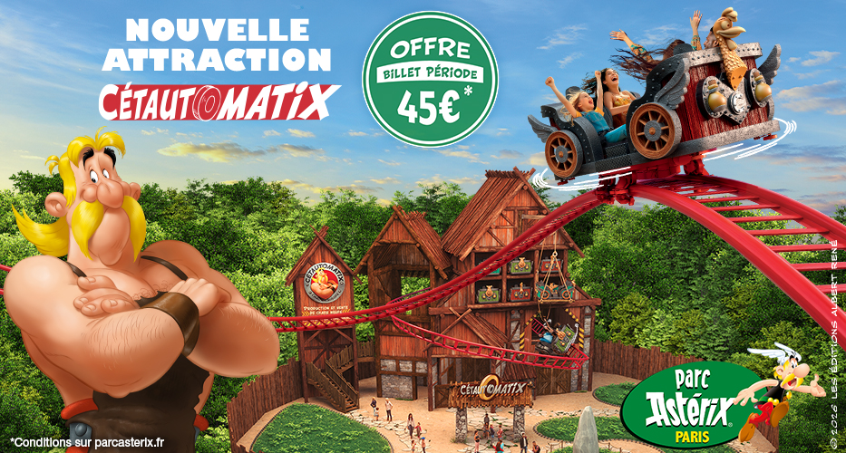 billet periode parc asterix a 45€ avec apace loisirs