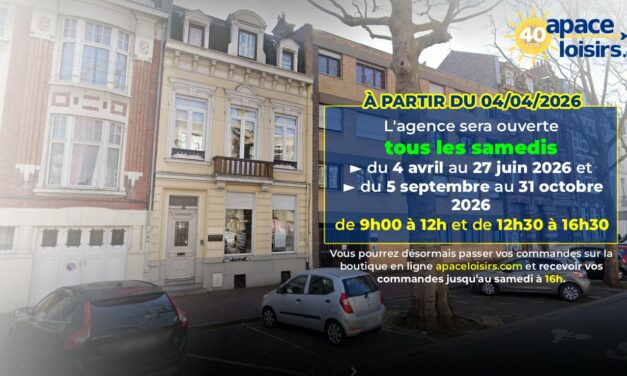 Bonne nouvelle : votre agence APACE Loisirs vous accueille désormais le samedi !