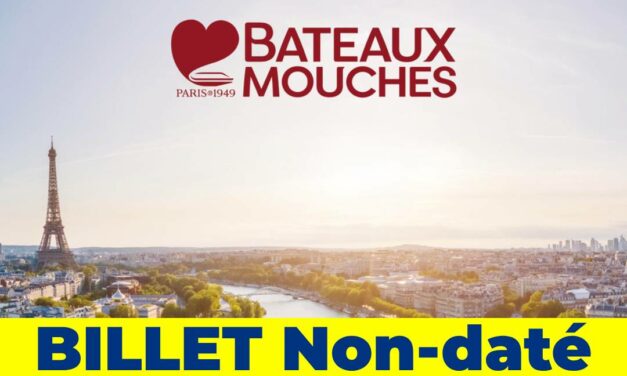 LES BATEAUX MOUCHES – Adulte – E-billet –