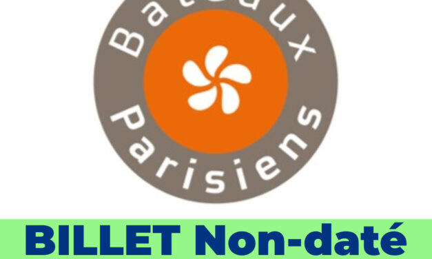 LES BATEAUX PARISIENS – Enfant – E-billet