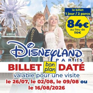bille daté disney été 2026 1 jour 2 parcs apace loisirs