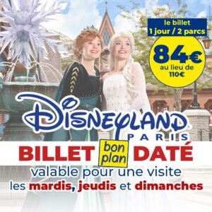 billet bon plan daté disney halloween 2026 84 euros