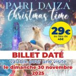 billet daté Pairi Daiza 30112025 apace loisirs