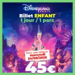 Billet période Disney 24 septembre 2025 apace loisirs 1 jour 1 parc enfant