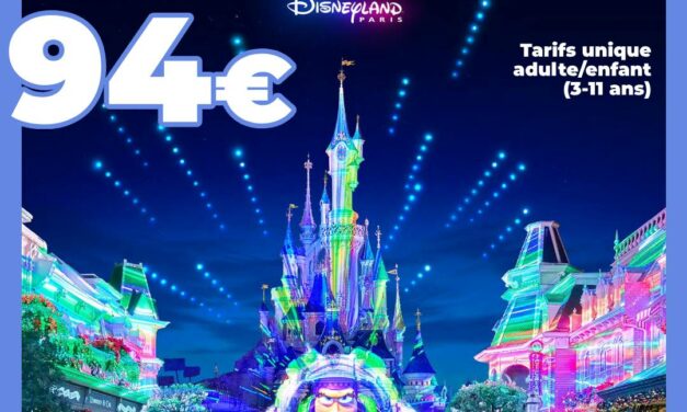 BILLET HIVER Disneyland Paris 1 jour 2 parcs – Visite entre le 05/01 et le 08/03/2026 – Pas d&rsquo;E-billet