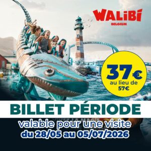[BILLET PÉRIODE] Walibi Belgium - E-Billet pour une visite du 28/05 au 05/07/2026