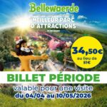 billet periode bellewaerde apace loisirs avril 2026