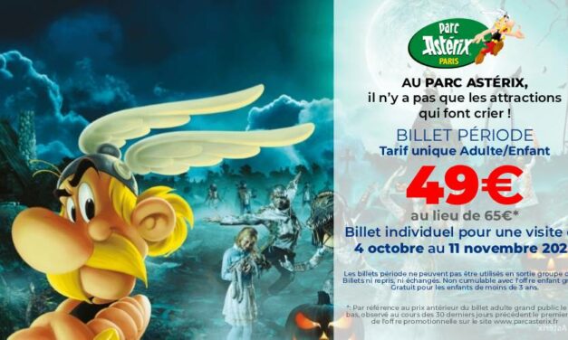 Billet Période Halloween PARC ASTERIX – Pour une visite du 04/10 au 11/11/2025