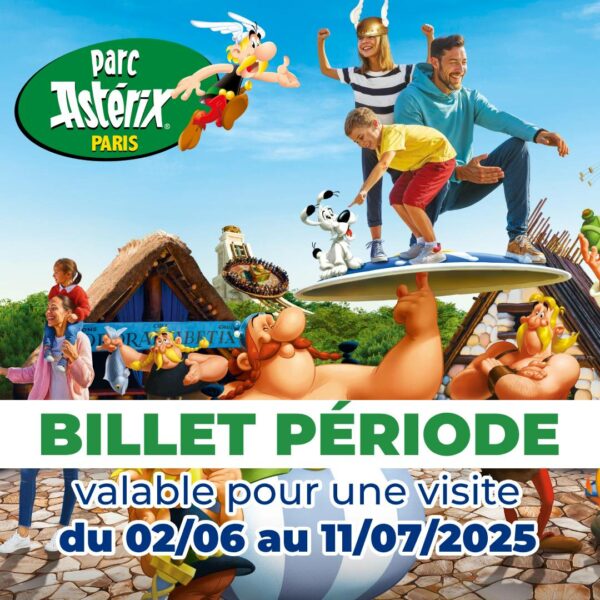 billet période pas cher parc asterix Apace Loisirs