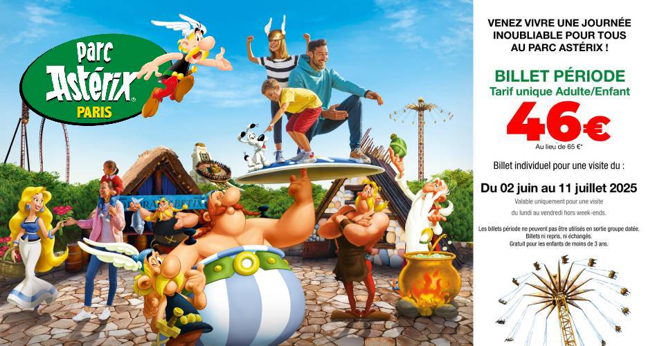 billet pas cher parc asterix apace loisirs