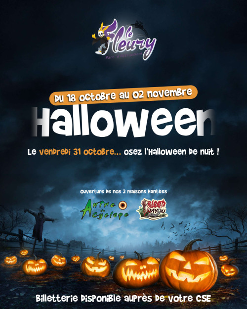 billetterie Le Fleury apace loisirs halloween 2025