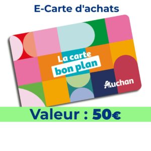 ecartes achat auchan 50 euros apace loisirs 2026