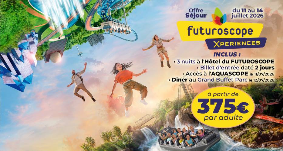 [TARIF EXCEPTIONNEL] Séjour au FUTUROSCOPE – du 11 au 14 juillet 2026