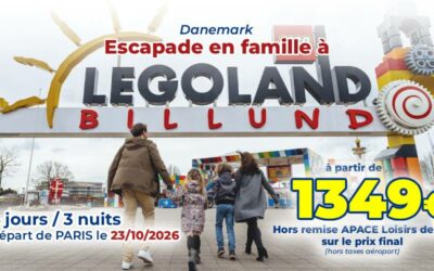 DANEMARK: Escapade en famille à LEGOLAND – 23/10/2026