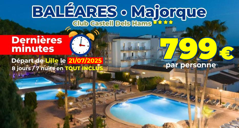 flaneo majorsque club castell dels hams apace loisirs depart juillet 2025
