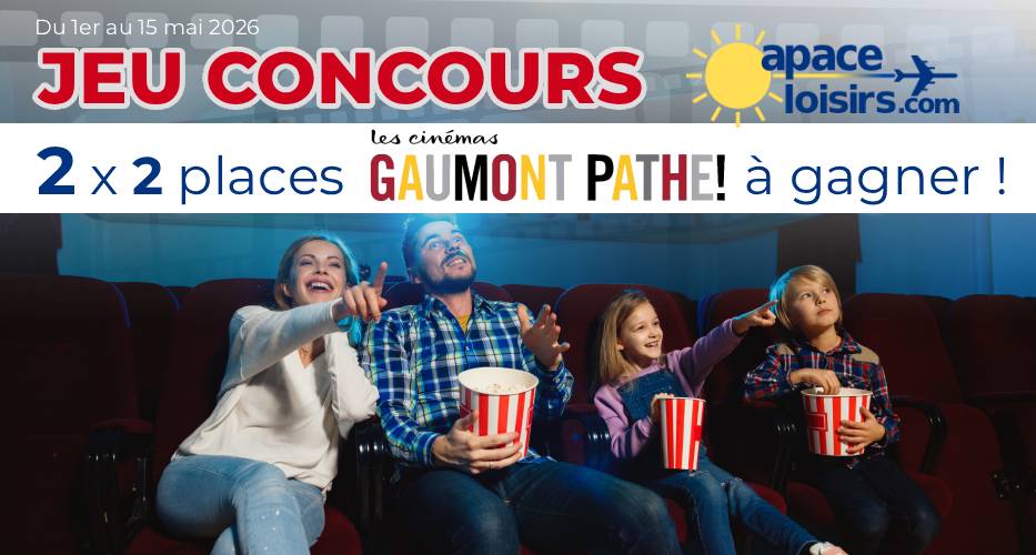 jeu concours gaumont pathé apace loisirs 052026