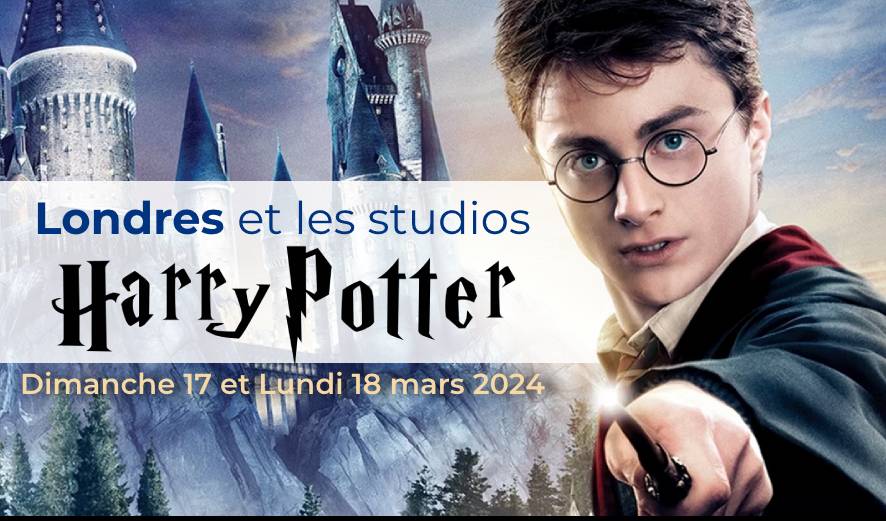 Visuel voyage Harry Potter Londres mars 2024 avec Apace Loisirs