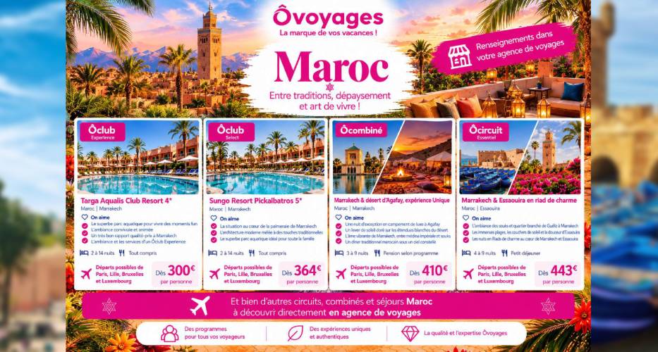 maroc ovoyages sejour circutis pas cher apace loisirs