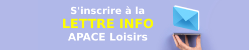 S'inscrire à la newsletter apace loisirs