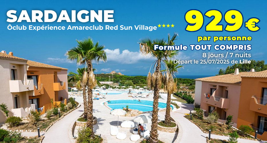 séjour Ôclub Expérience Amareclub Red Sun Village avec apace loisirs