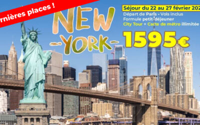 ÉTATS-UNIS – Séjour à NEW-YORK du 22 au 27/02/2027