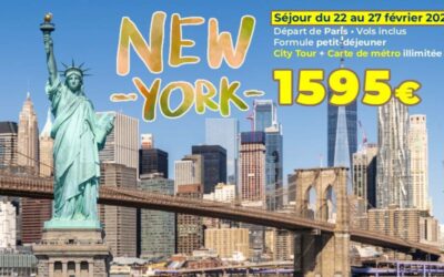 ÉTATS-UNIS – Séjour à NEW-YORK du 22 au 27/02/2027
