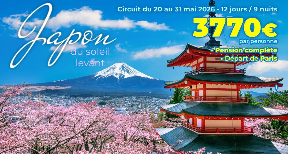 JAPON du Soleil Levant – Circuit du 20 au 31 mai 2026