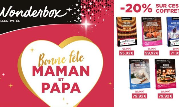 [PROMOS] Fête des Mères / des Pères avec WONDREBOX