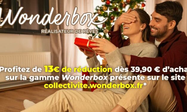 WONDERBOX : 13€ de réduction dès 39,90€ sur le site partenaire !